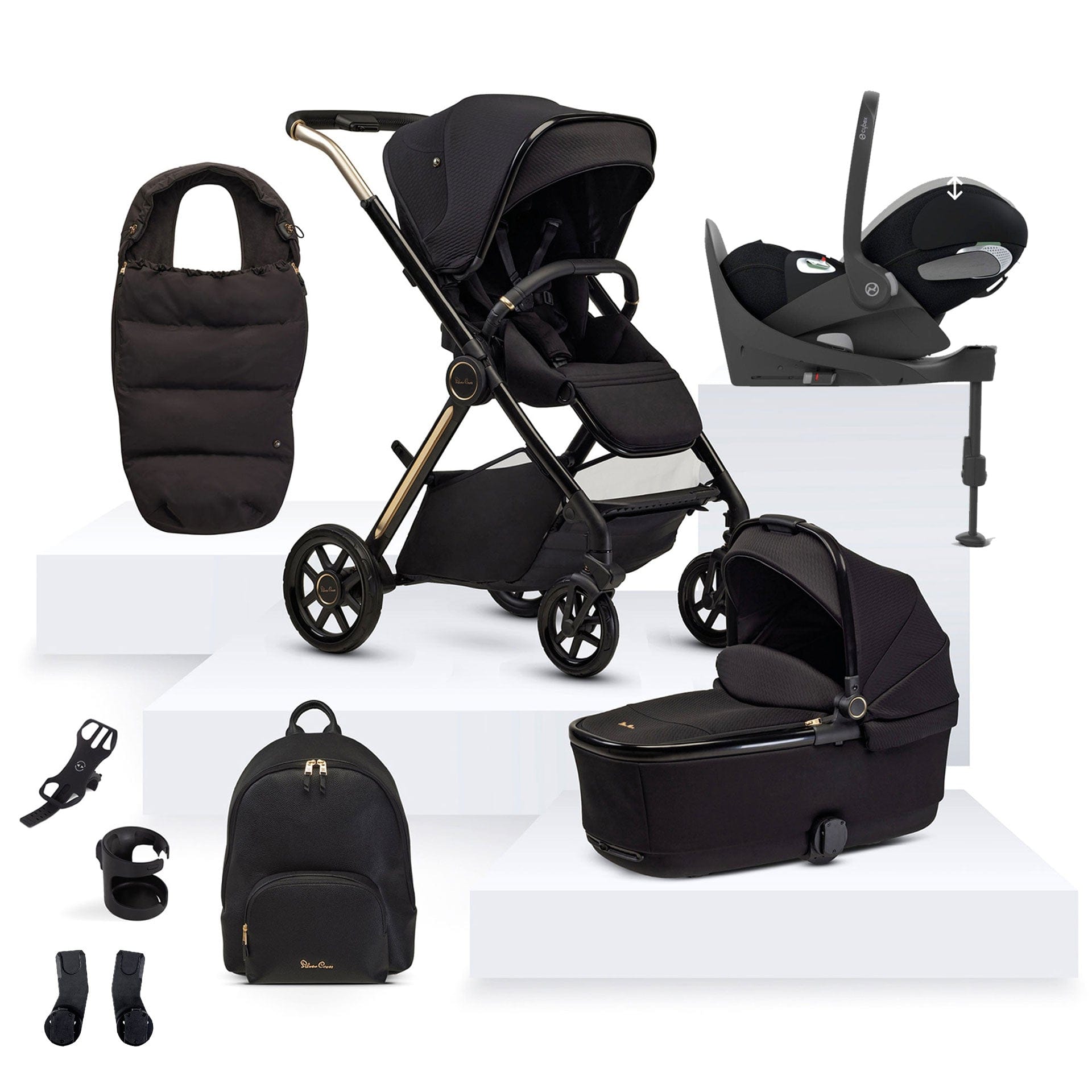 Silver Cross baby prams Silver Cross Reef 2 Special Edition Cybex Travel System - Espresso 18227-ESP-2