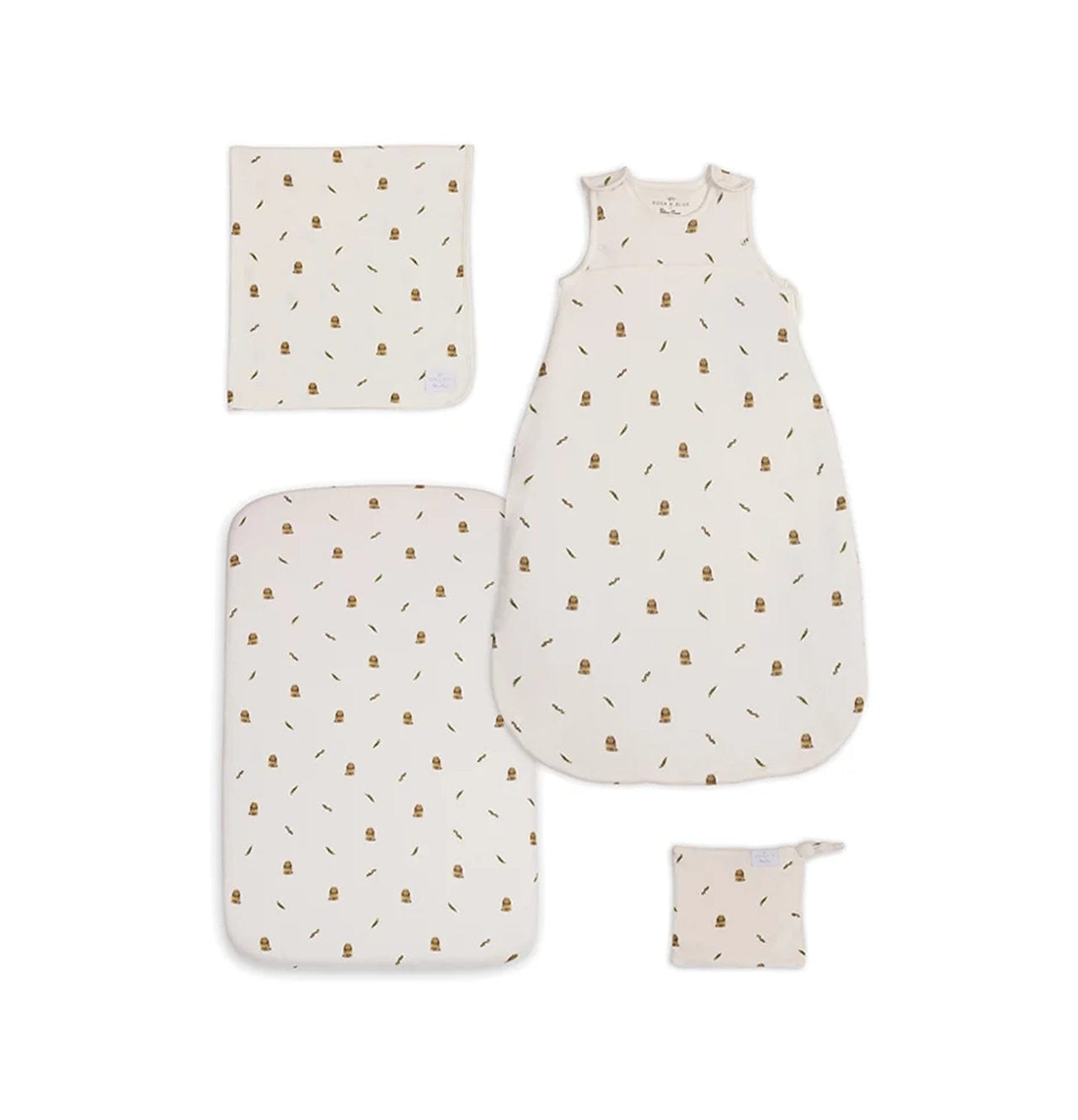 Silver Cross Silver Cross Bedding Silver Cross Cot Bed Starter Bundle - Bunny Print SX1514.BN