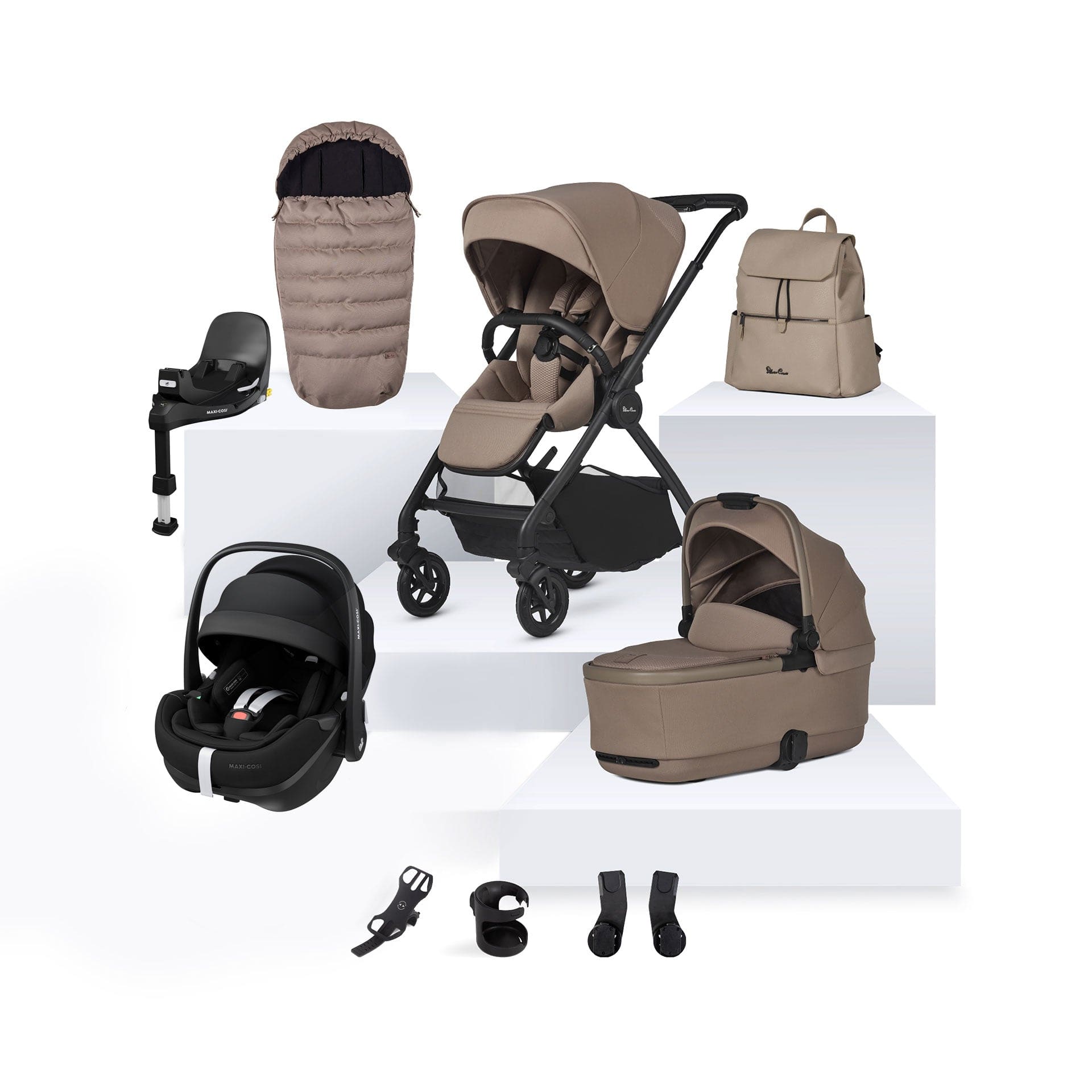 Silver Cross Travel Systems Silver Cross Dune 2 Maxi-Cosi Travel System- Mocha 15728-MOC-2