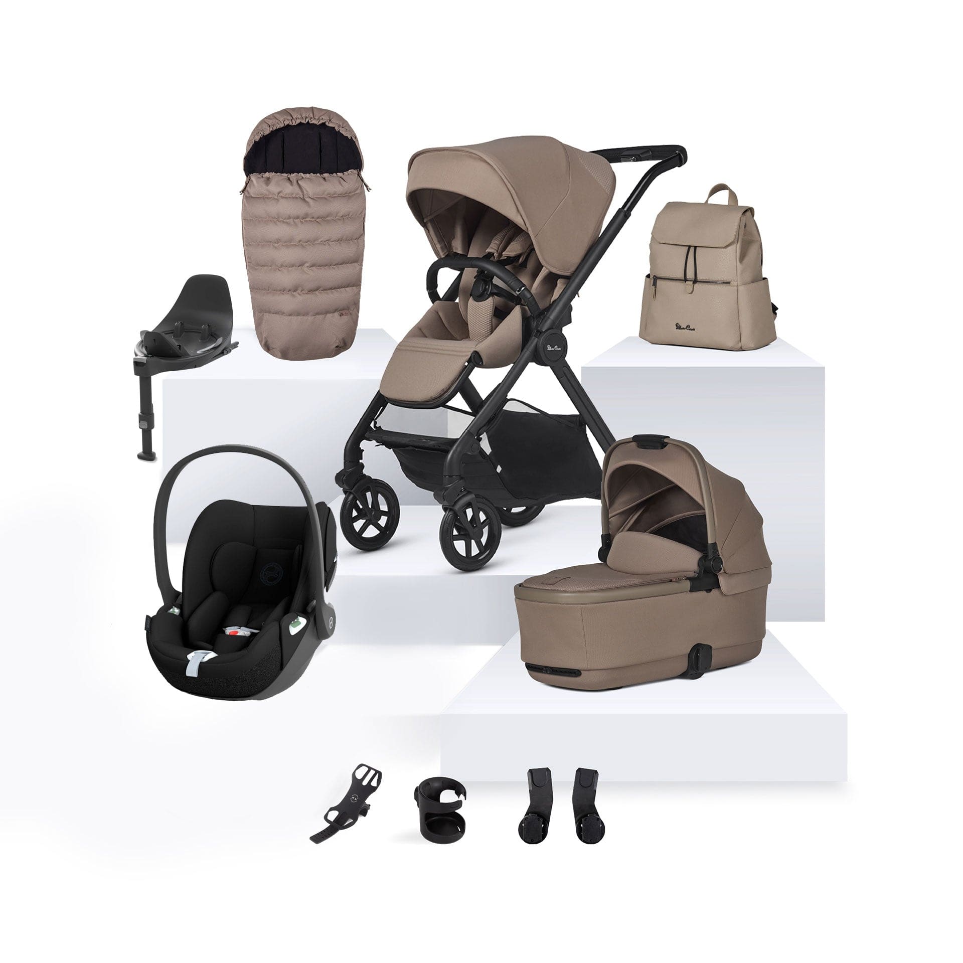 Silver Cross Travel Systems Silver Cross Reef 2 Cybex Travel System- Mocha 15777-MOC-2