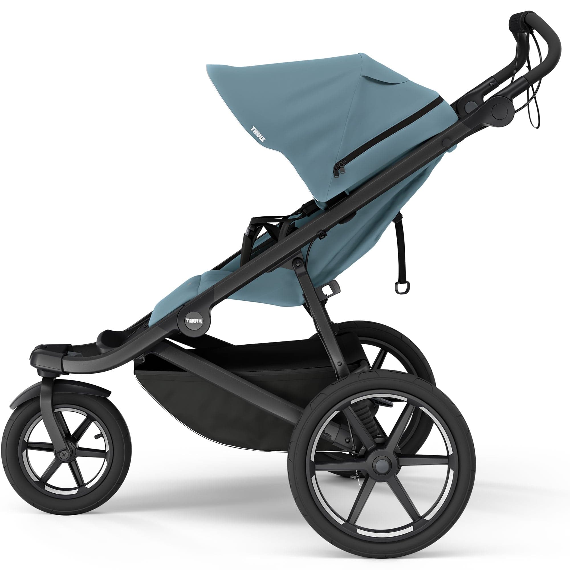 Thule 3 wheel pushchairs Thule Urban Glide 3 Newborn Pram Bundle (Mid-Blue) 15507-MID-BLU