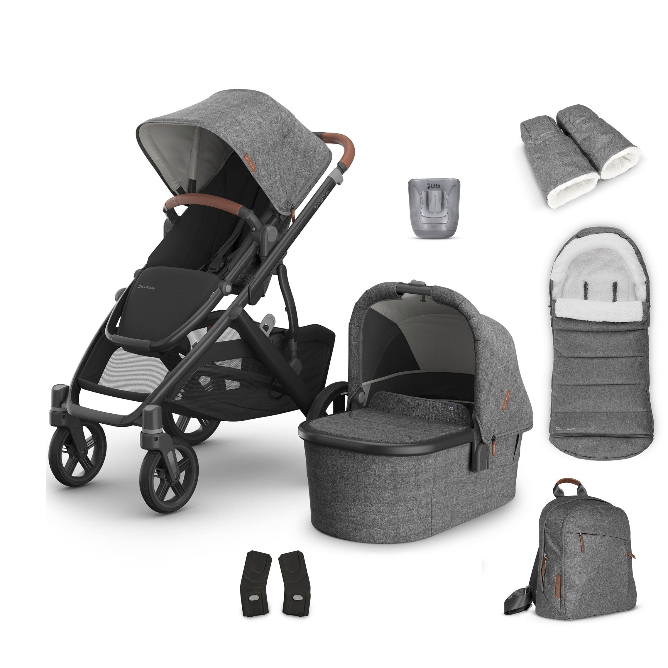 Uppababy baby prams Uppababy Vista V3 Complete Bundle - Greyson 17586-VIS-COM-GRE