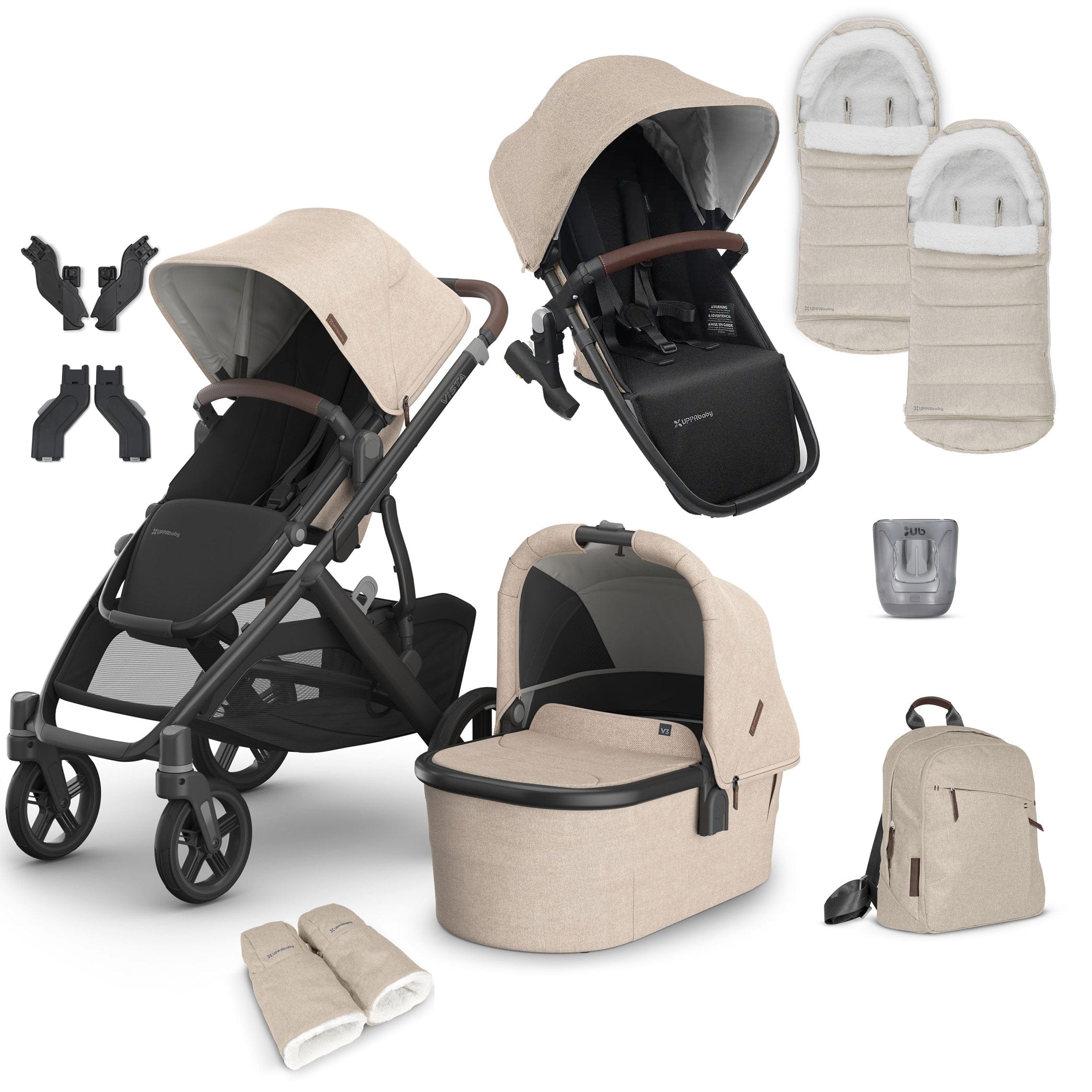 Uppababy baby prams Uppababy Vista V3 Duo Complete Bundle - Liam VIS-DUO-COM-LIAM