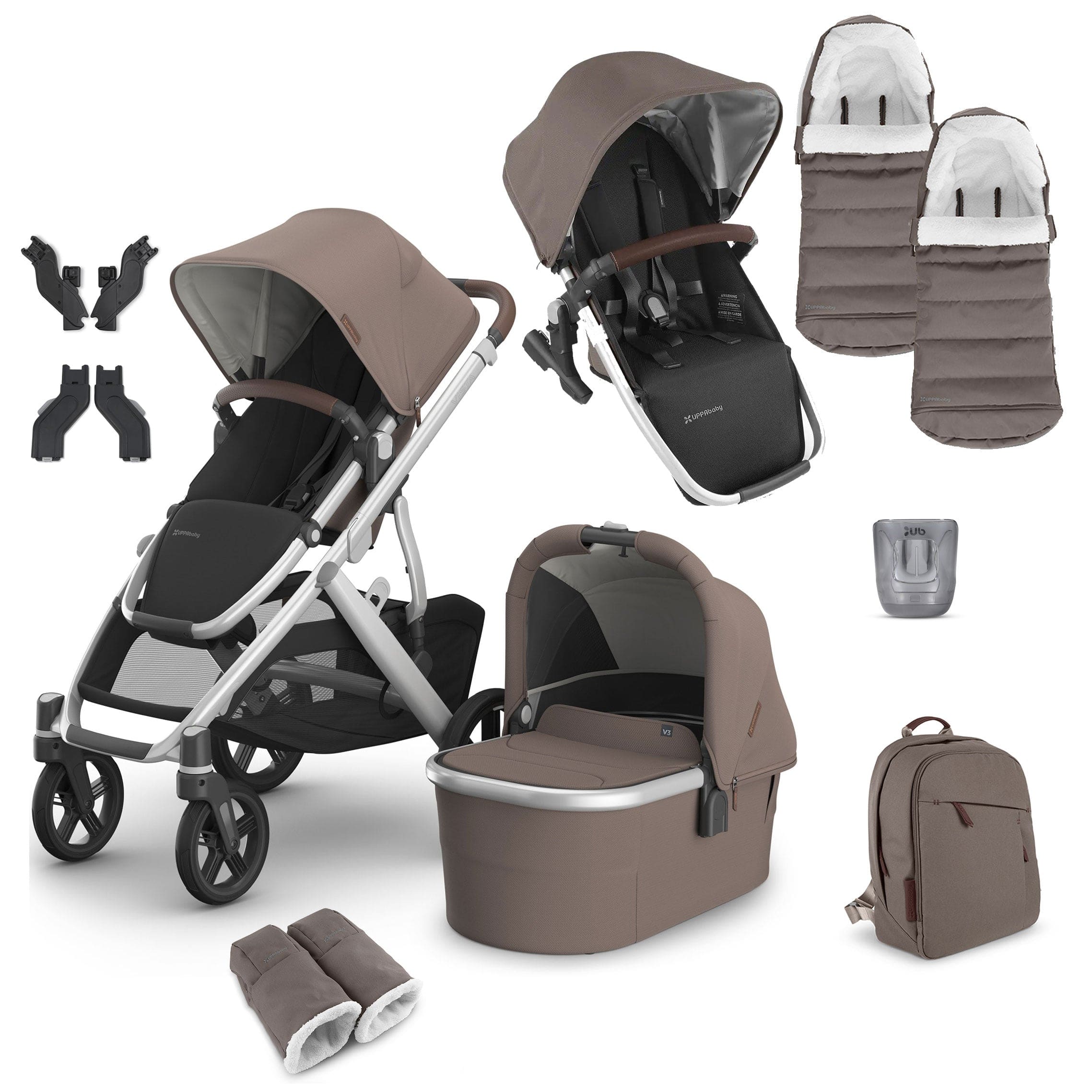 Uppababy baby prams Uppababy Vista V3 Duo Complete Bundle - Theo VIS-DUO-COM-THEO