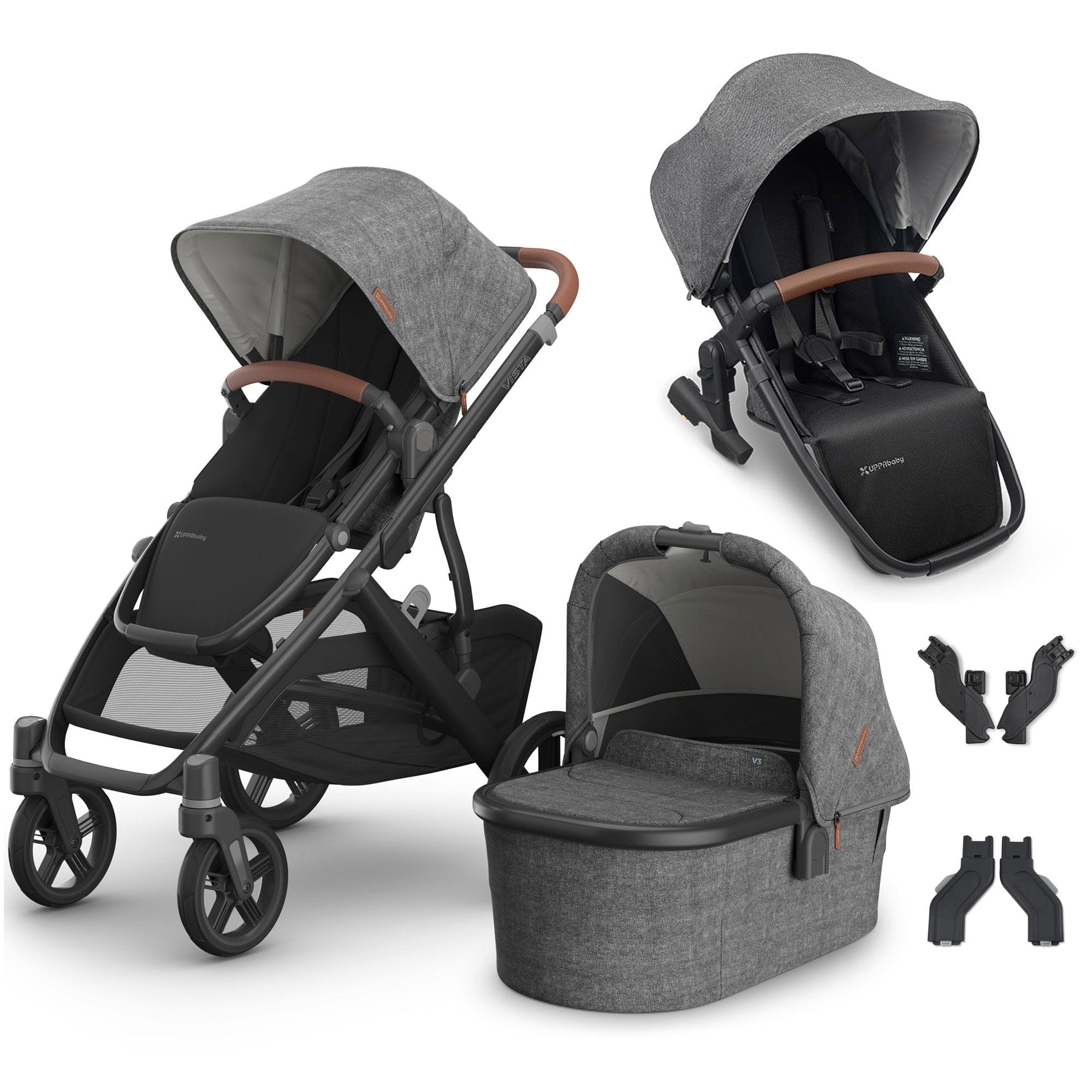 Uppababy baby prams Uppababy Vista V3 Duo Pram - Greyson VIS-DUO-GREY