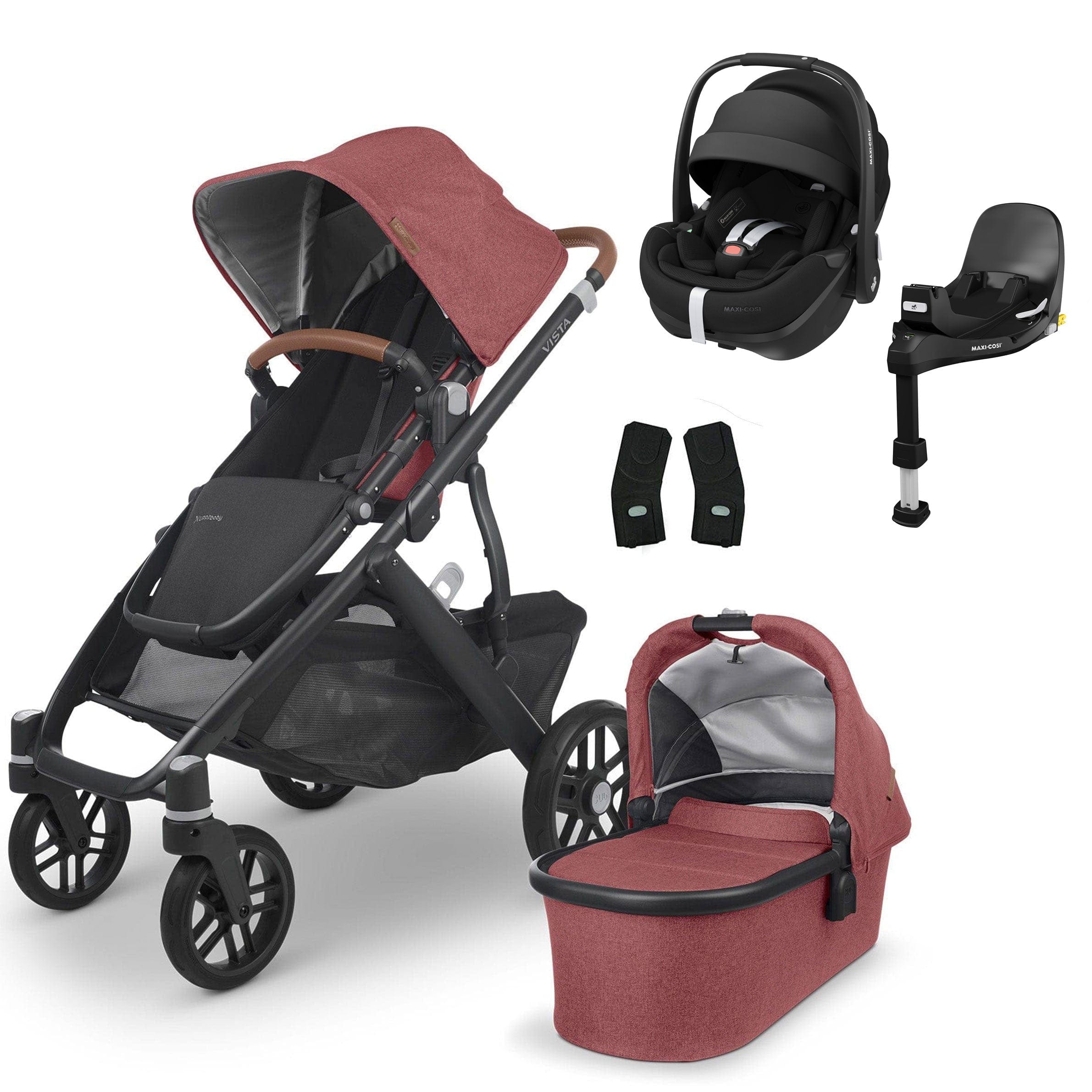 Uppababy travel systems UPPAbaby Vista V2 Pebble 360 PRO V2 & Base Travel System Bundle Lucy 14128-LUC