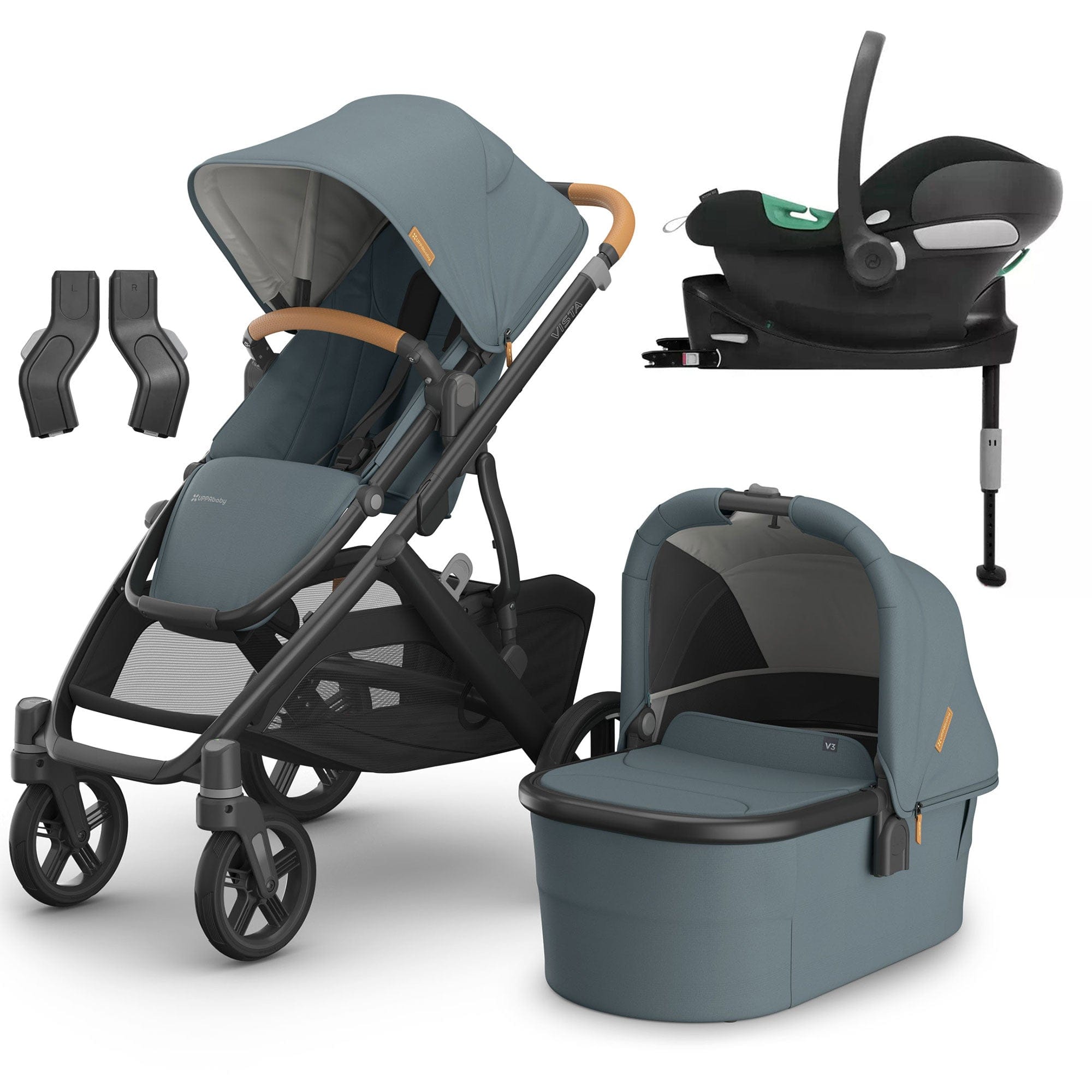 Uppababy Travel Systems Uppababy Vista V3 Cybex Travel System - Dillan 16583-DIL