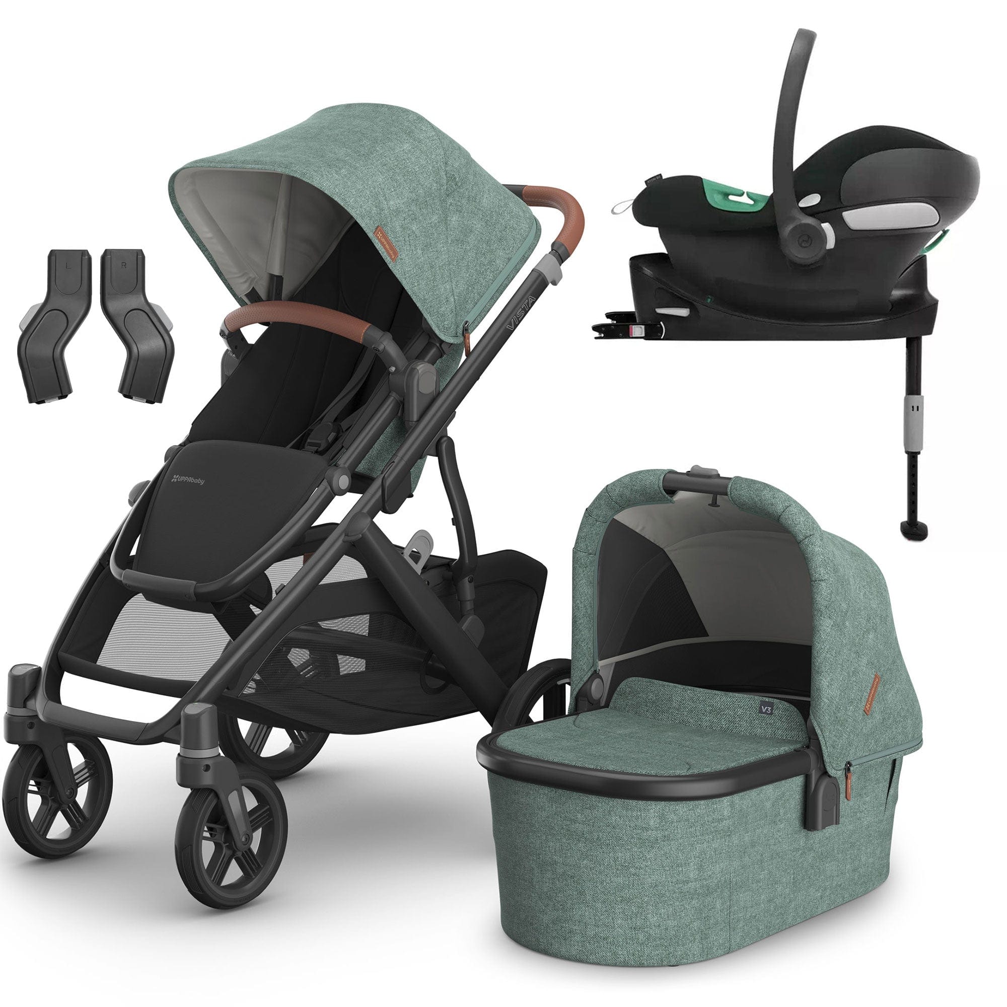 Uppababy Travel Systems Uppababy Vista V3 Cybex Travel System - Gwen 16593-GWE