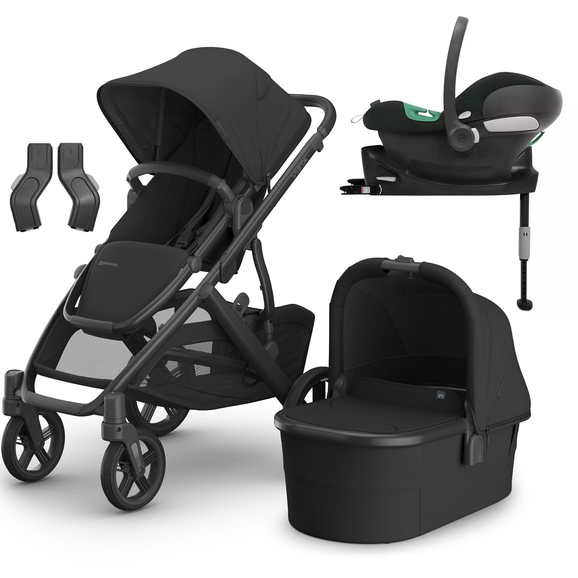 Uppababy Travel Systems Uppababy Vista V3 Cybex Travel System - Jake 16597-JAK