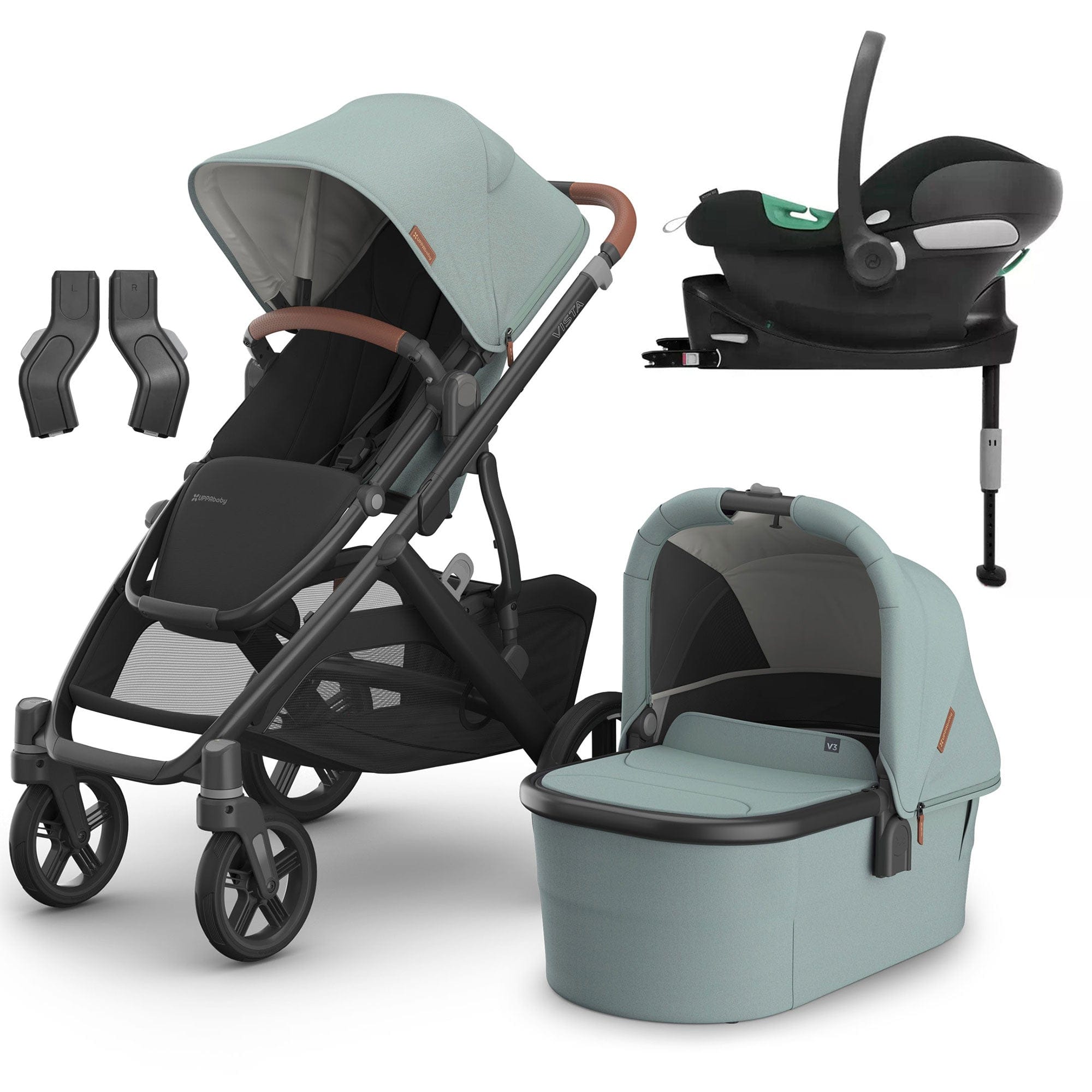 Uppababy Travel Systems Uppababy Vista V3 Cybex Travel System - Kenzi 16598-KEN