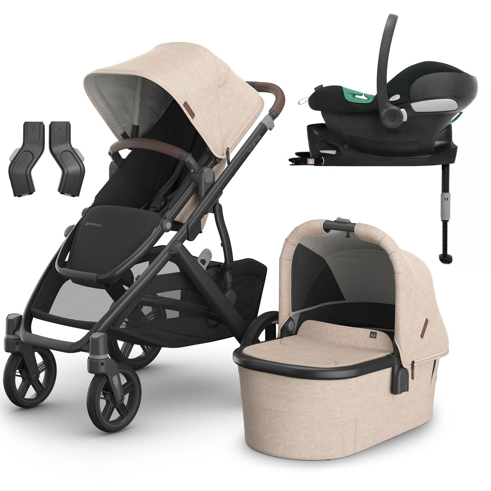 Uppababy Travel Systems Uppababy Vista V3 Cybex Travel System - Liam 16602-LIA