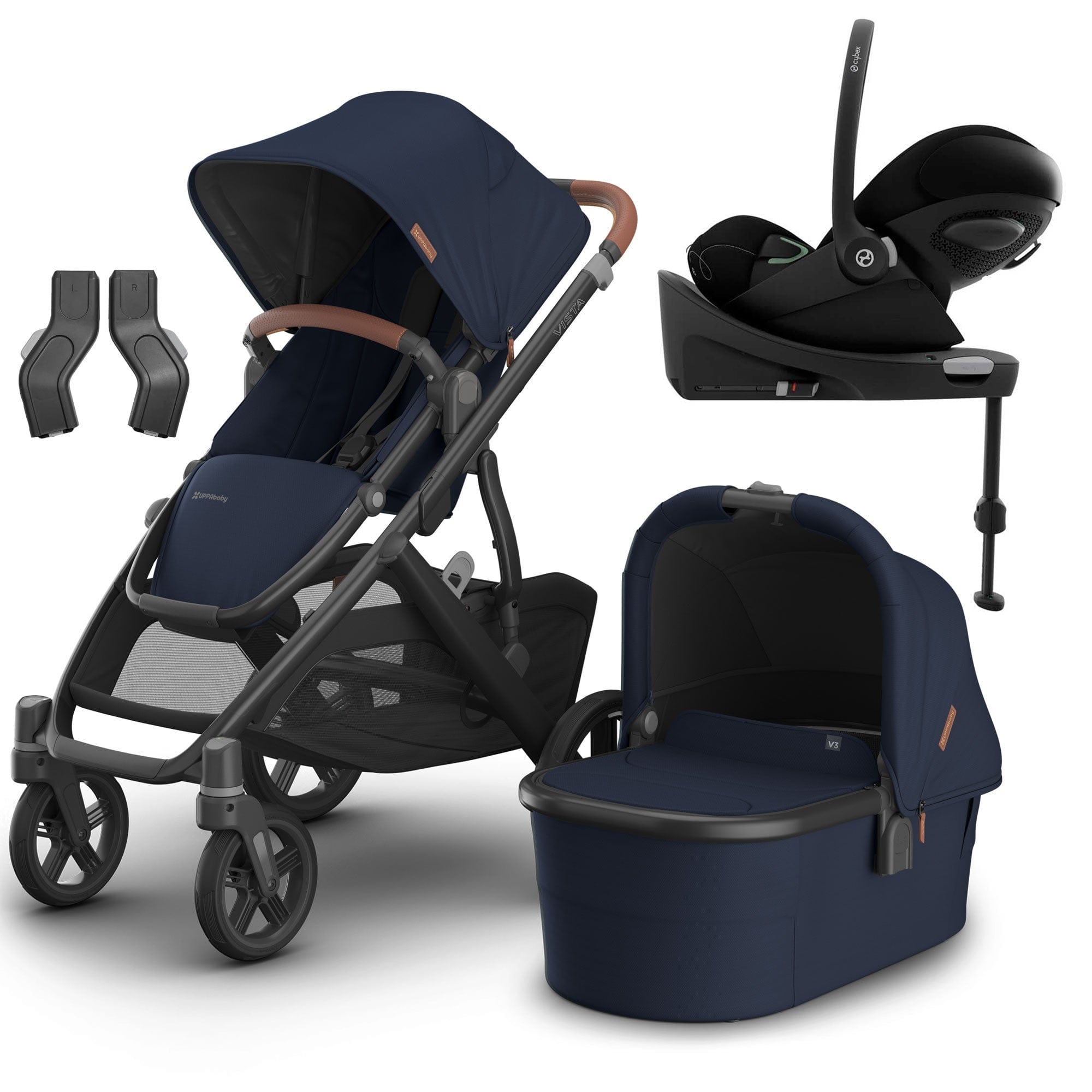 Uppababy Travel Systems Uppababy Vista V3 Cybex Travel System - Noa 16603-NOA-1