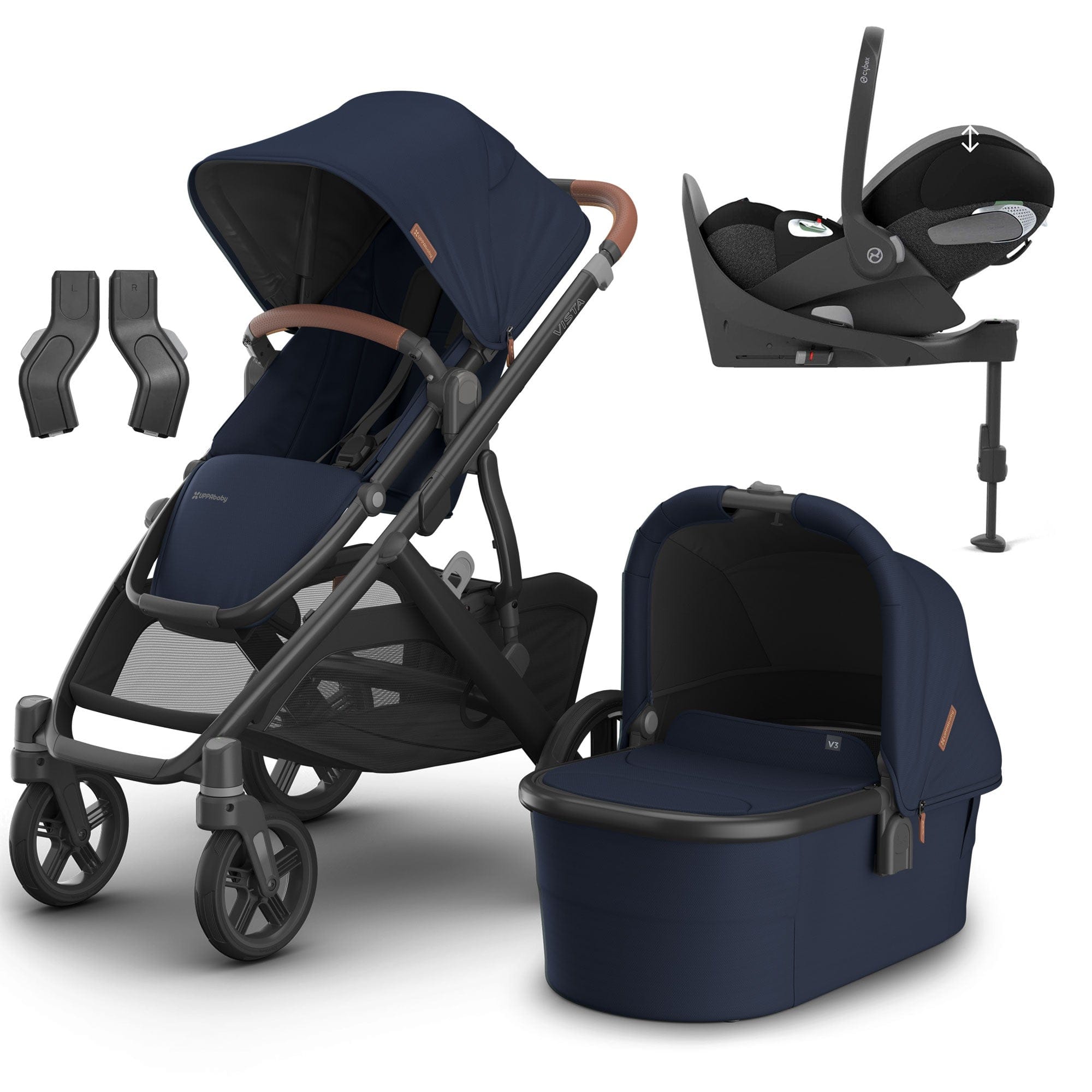 Uppababy Travel Systems Uppababy Vista V3 Cybex Travel System - Noa 16603-NOA-2