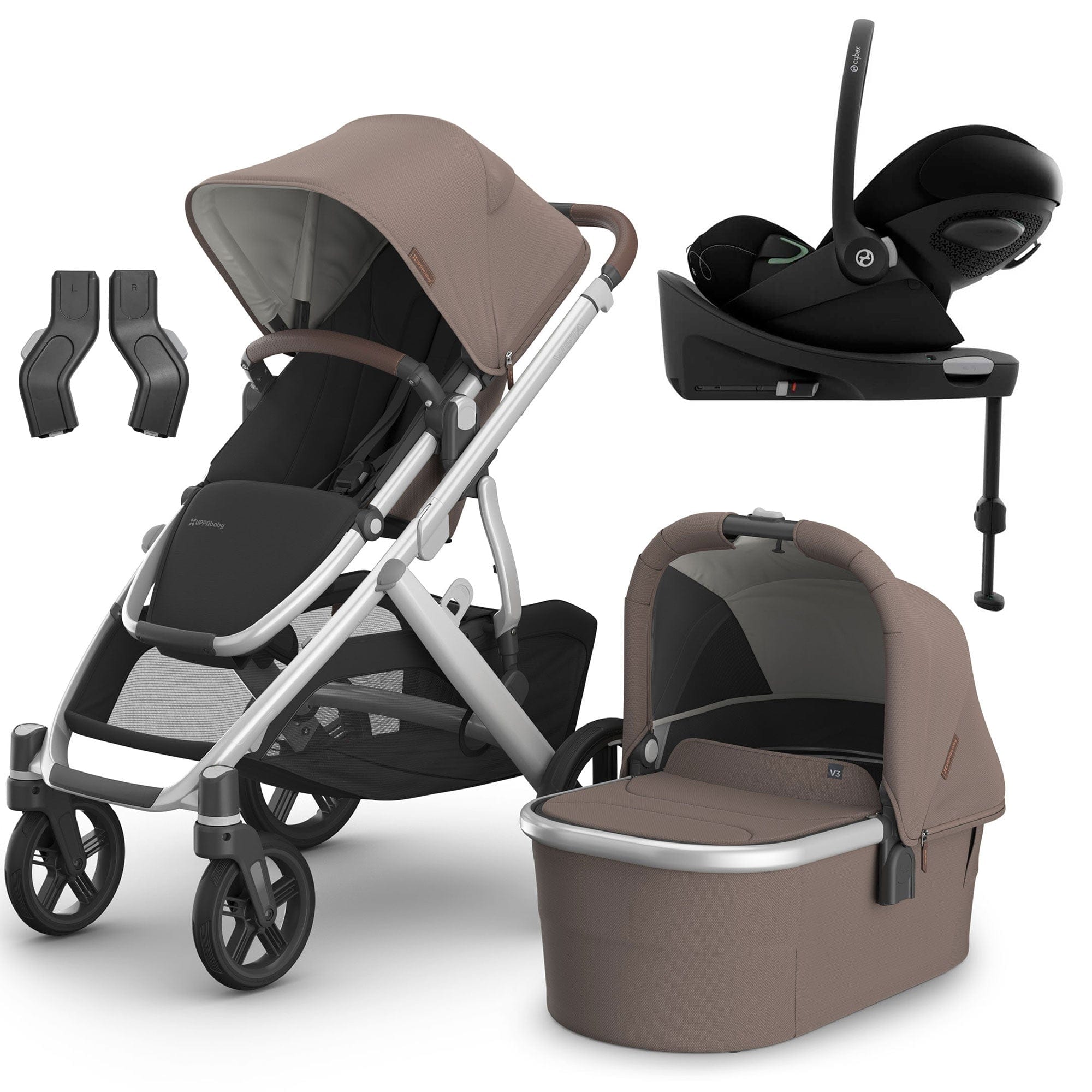 Uppababy Travel Systems Uppababy Vista V3 Cybex Travel System - Theo 16605-THE-1