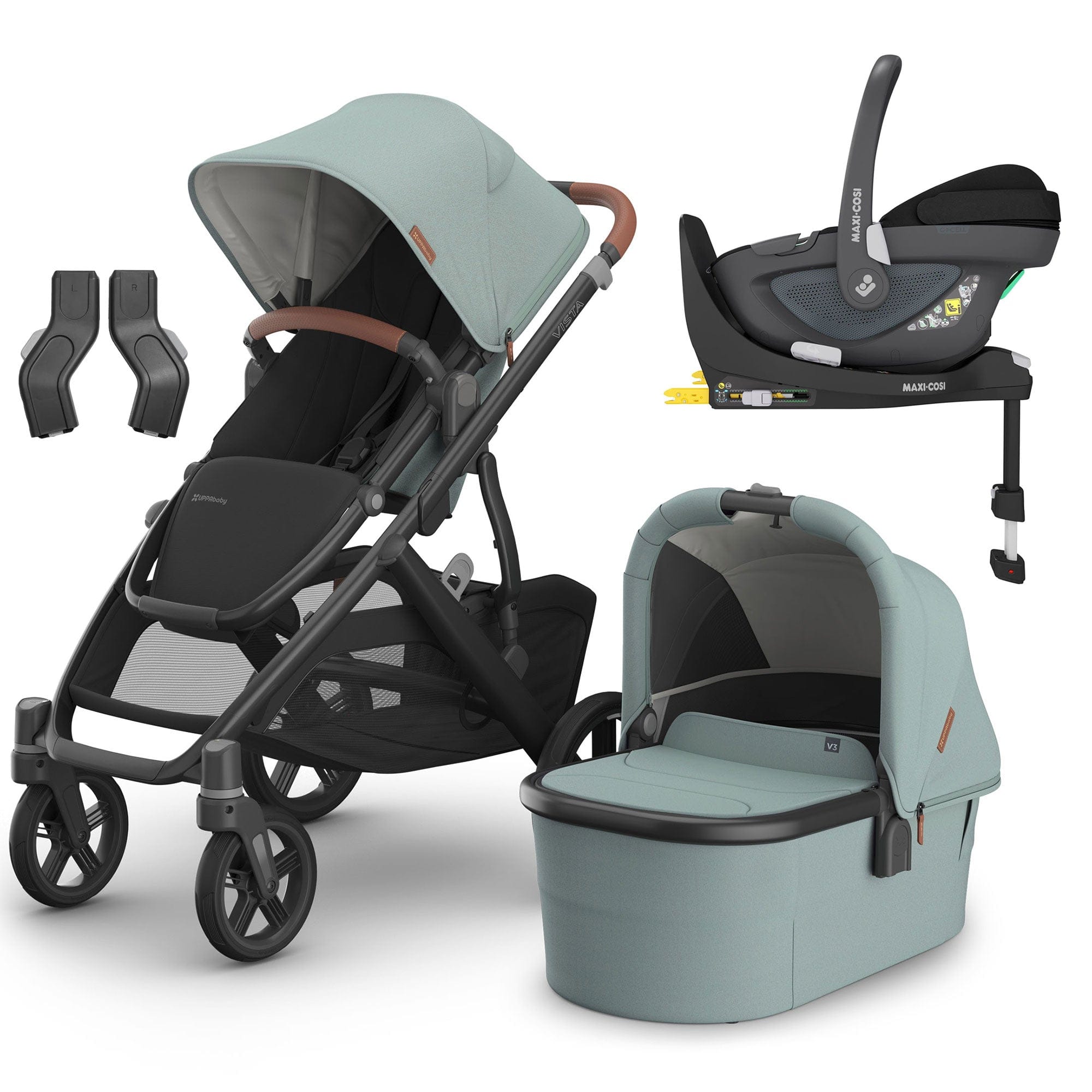 Uppababy Travel Systems Uppababy Vista V3 Maxi-Cosi Travel System - Gwen 16615-GWE-1