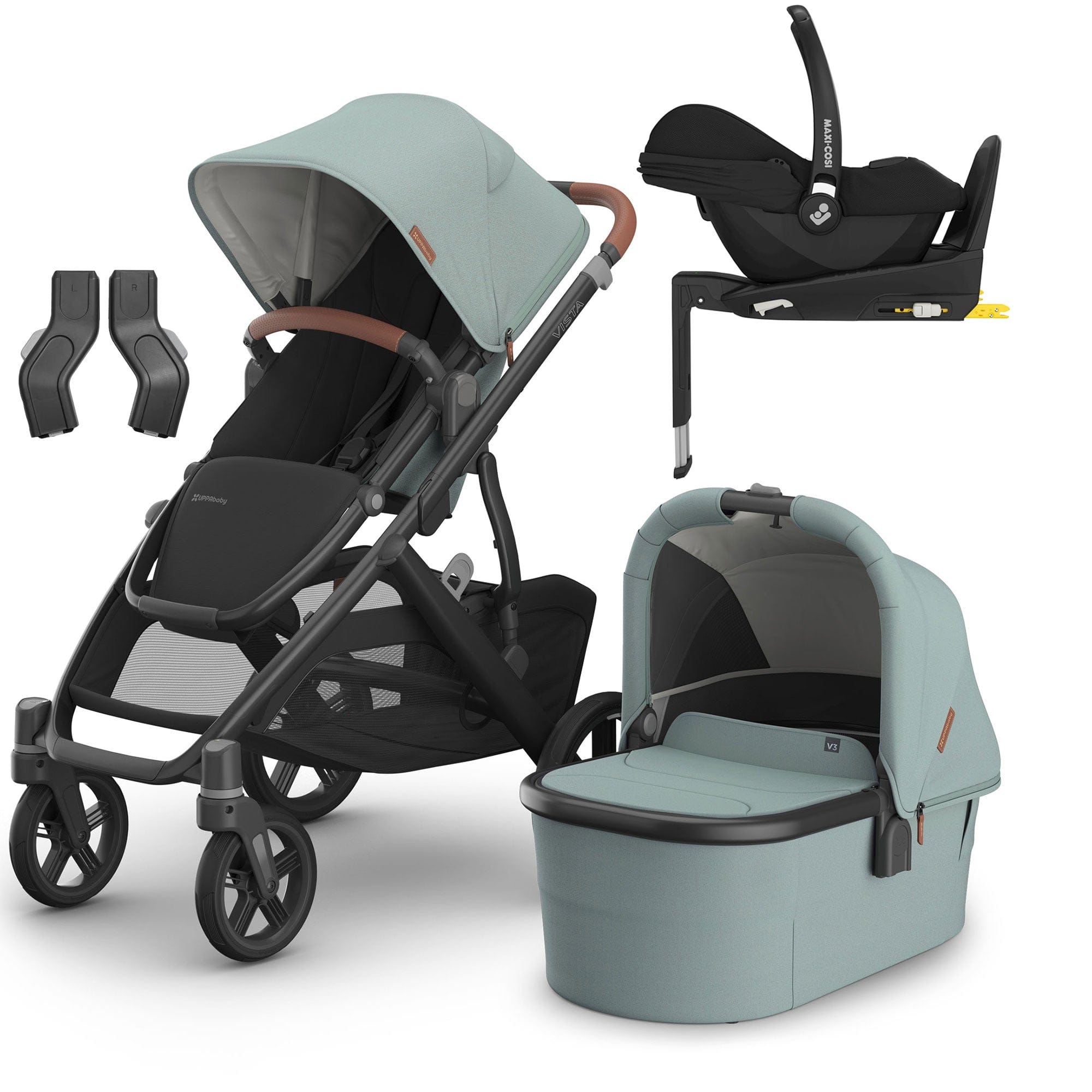 Uppababy Travel Systems Uppababy Vista V3 Maxi-Cosi Travel System - Gwen 16615-GWE