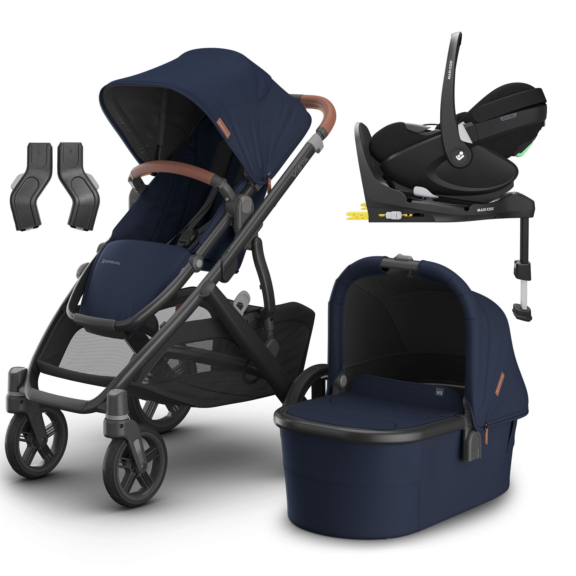 Uppababy Travel Systems Uppababy Vista V3 Maxi-Cosi Travel System - Noa 16619-NOA-2