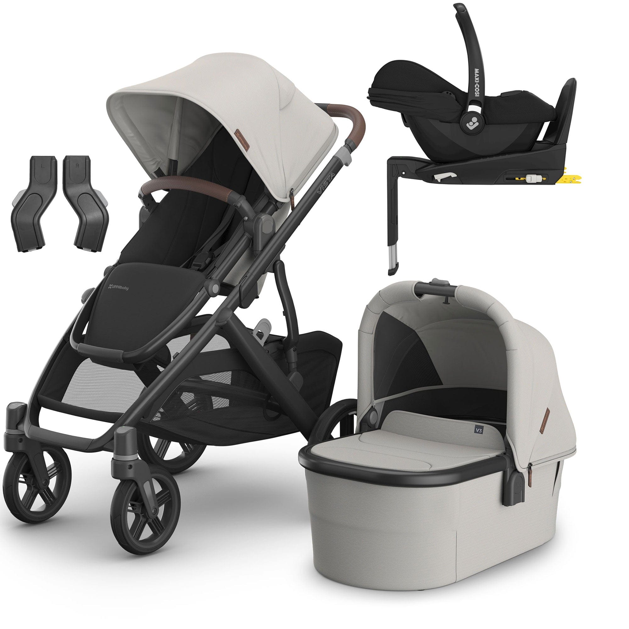 Uppababy Travel Systems Uppababy Vista V3 Maxi-Cosi Travel System - Savannah 16620-SAV