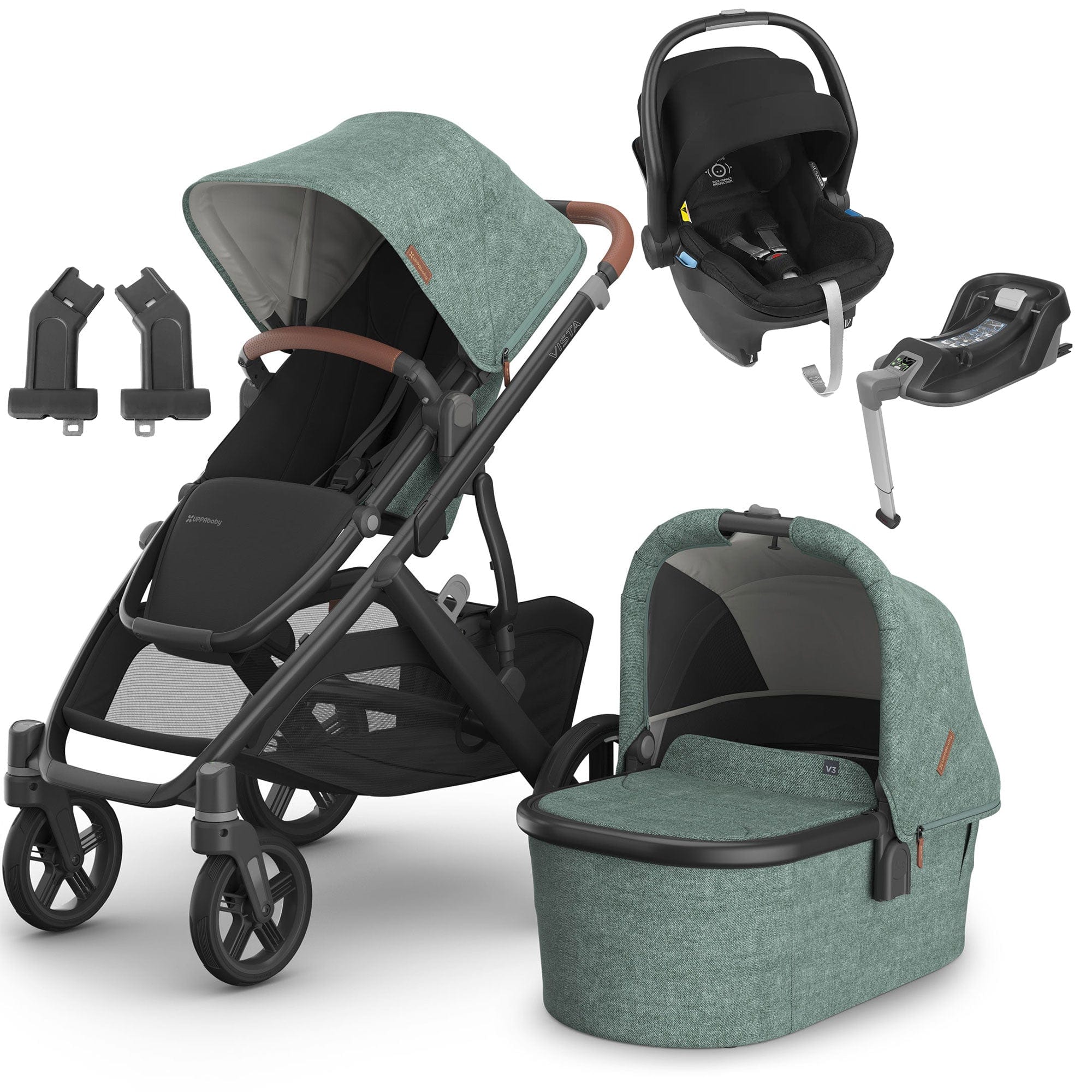 Uppababy Travel Systems Uppababy Vista V3 Mesa & Base Travel System - Gwen 16573-GWE