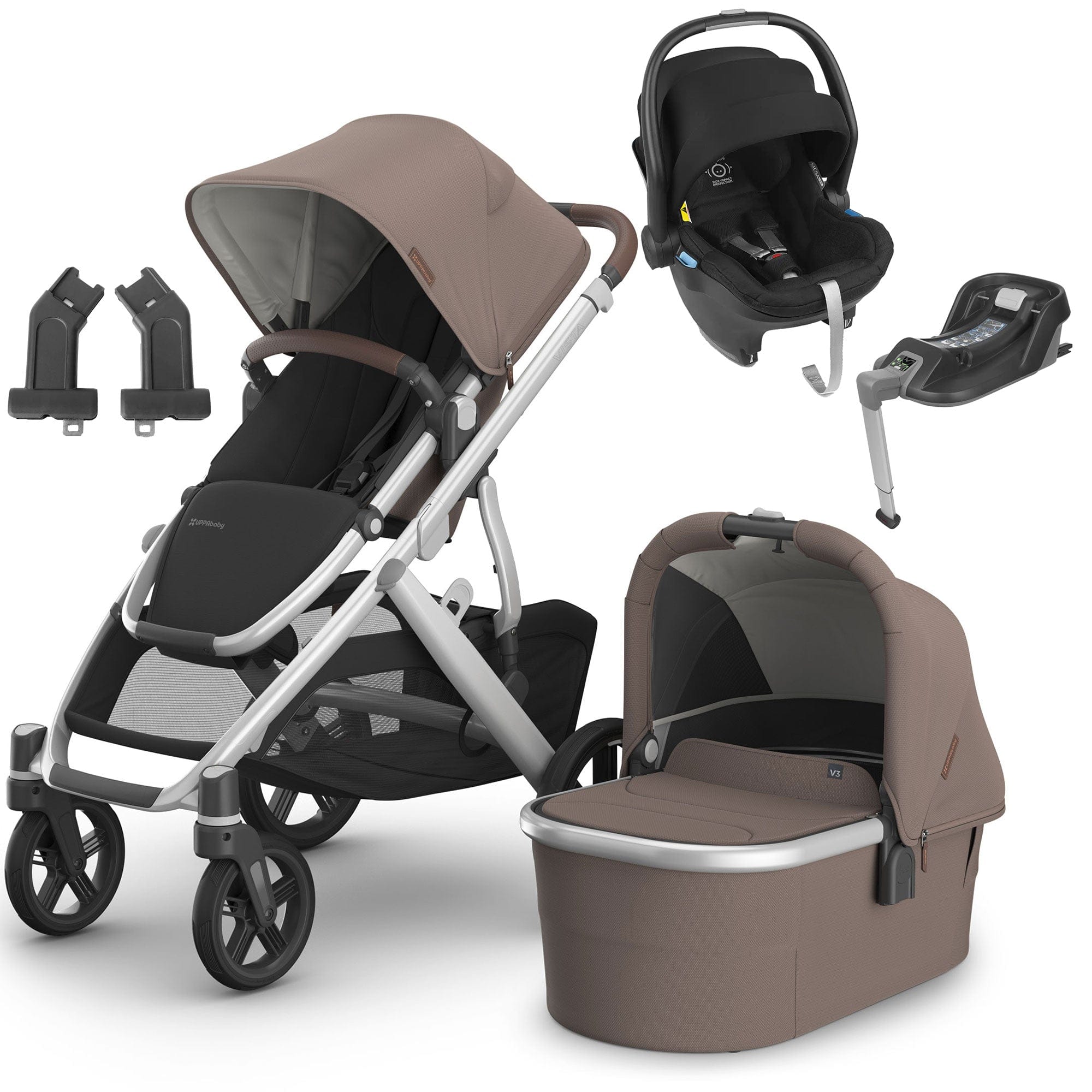 Uppababy Travel Systems Uppababy Vista V3 Mesa & Base Travel System - Theo 16579-THE