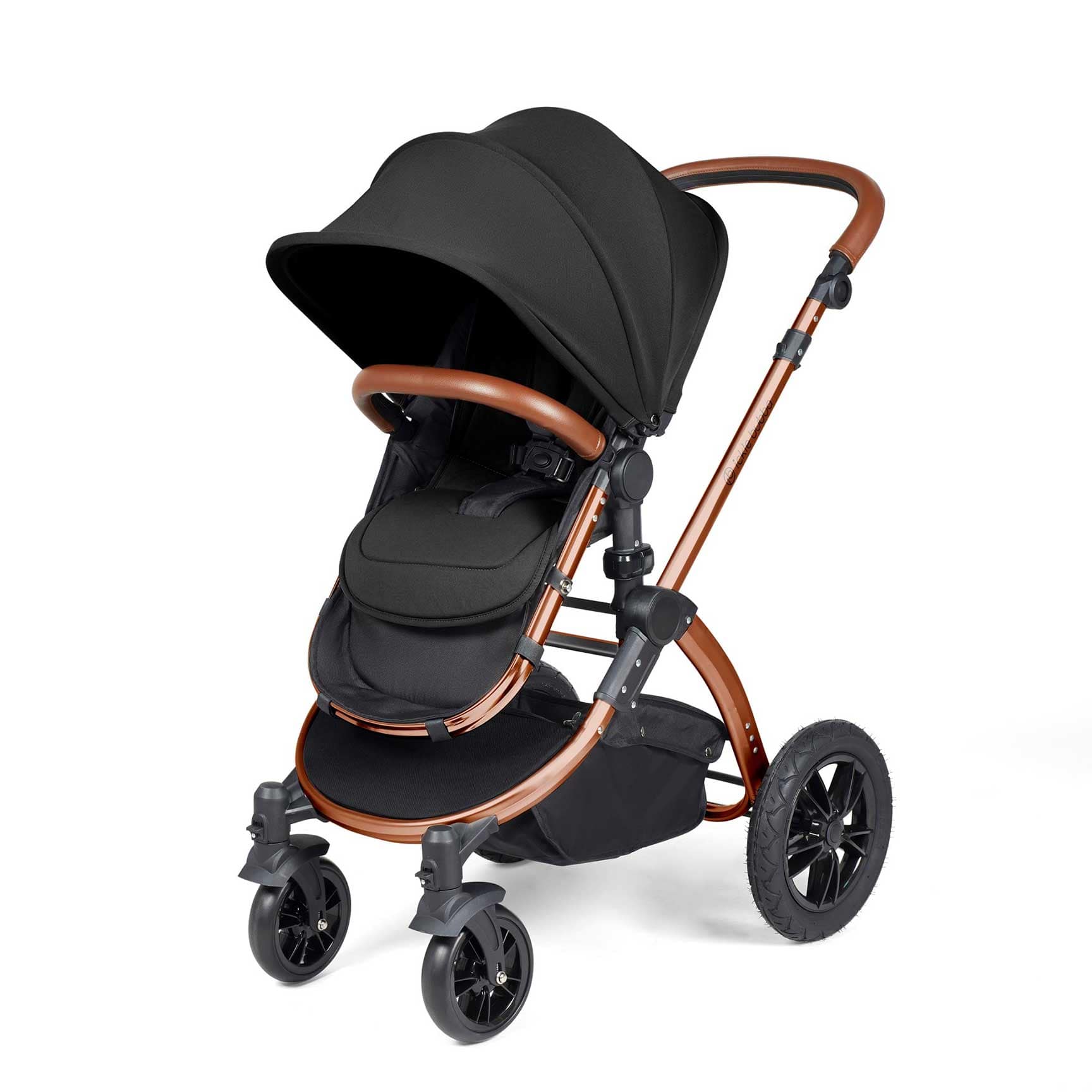 Ickle Bubba Ickle Bubba Stomp Luxe All-in-One Travel System with Isofix Base - Bronze/Midnight/Tan 10-011-300-021