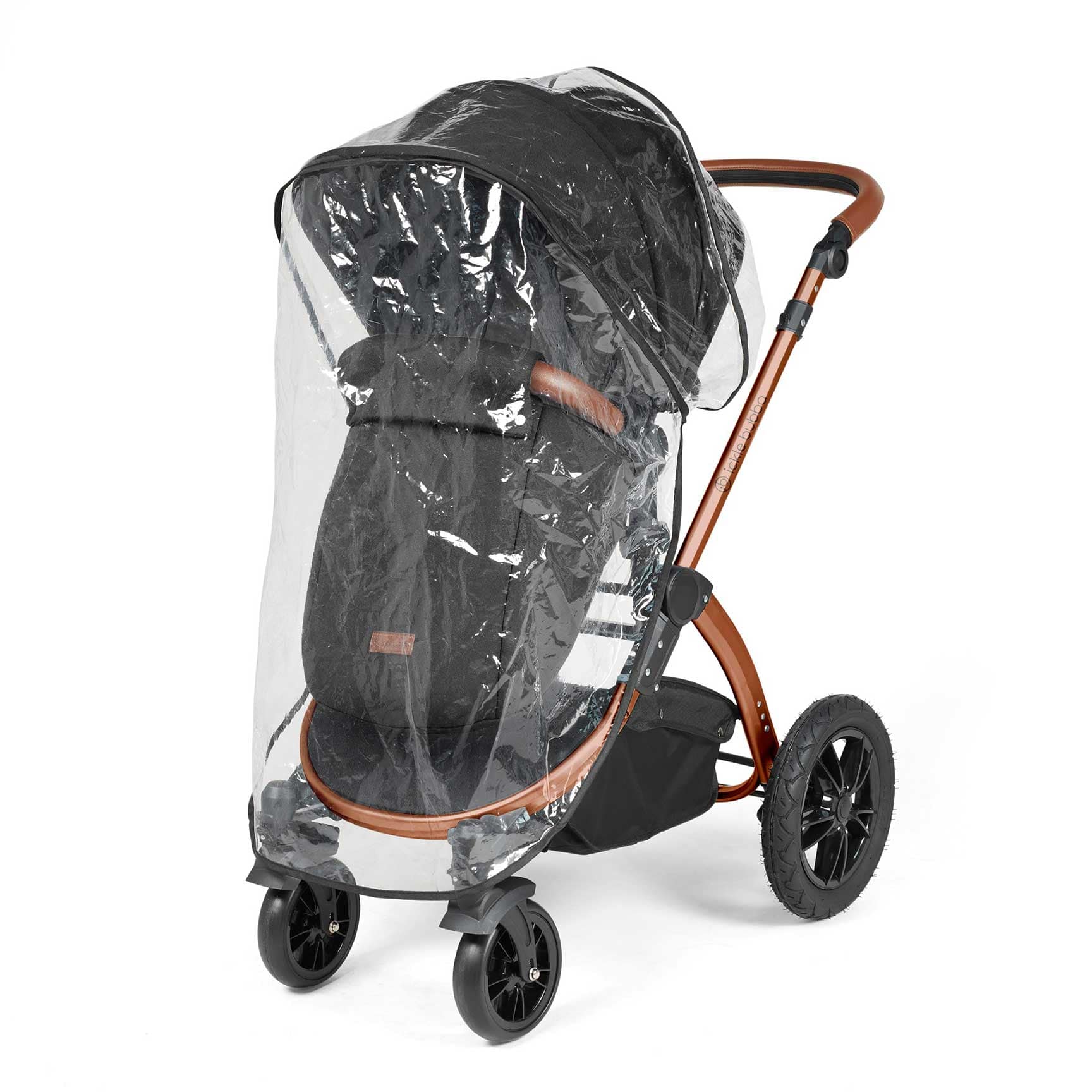 Ickle Bubba Ickle Bubba Stomp Luxe All-in-One Travel System with Isofix Base - Bronze/Midnight/Tan 10-011-300-021