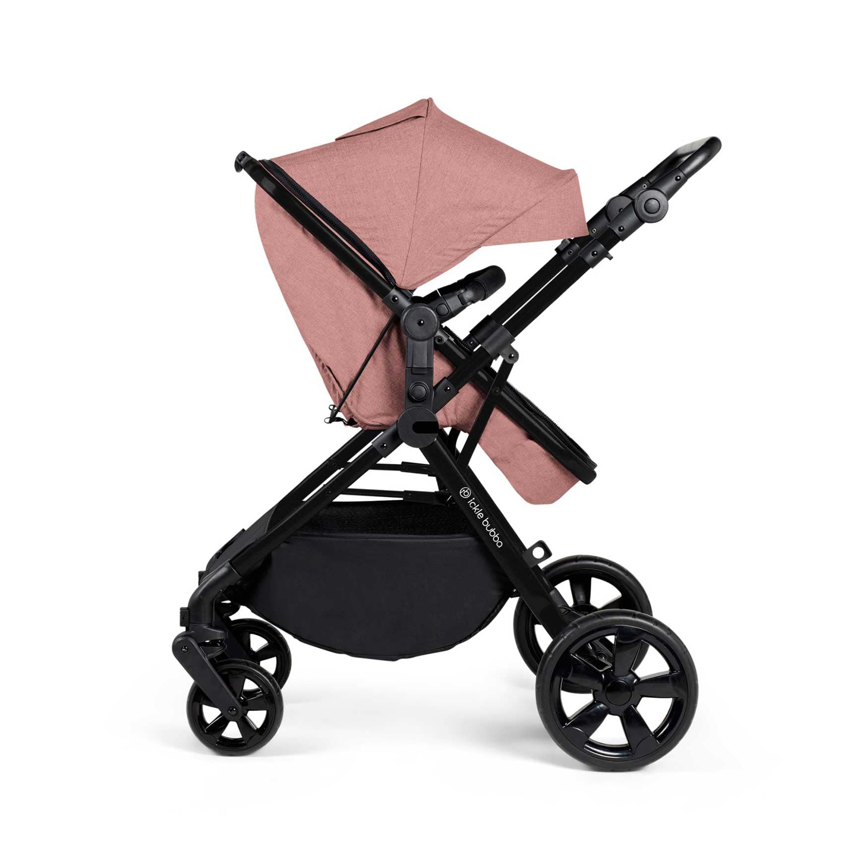 Ickle Bubba baby prams Ickle Bubba Comet All-in-One I-Size Travel System with Isofix Base - Dusty Pink 10-008-300-134