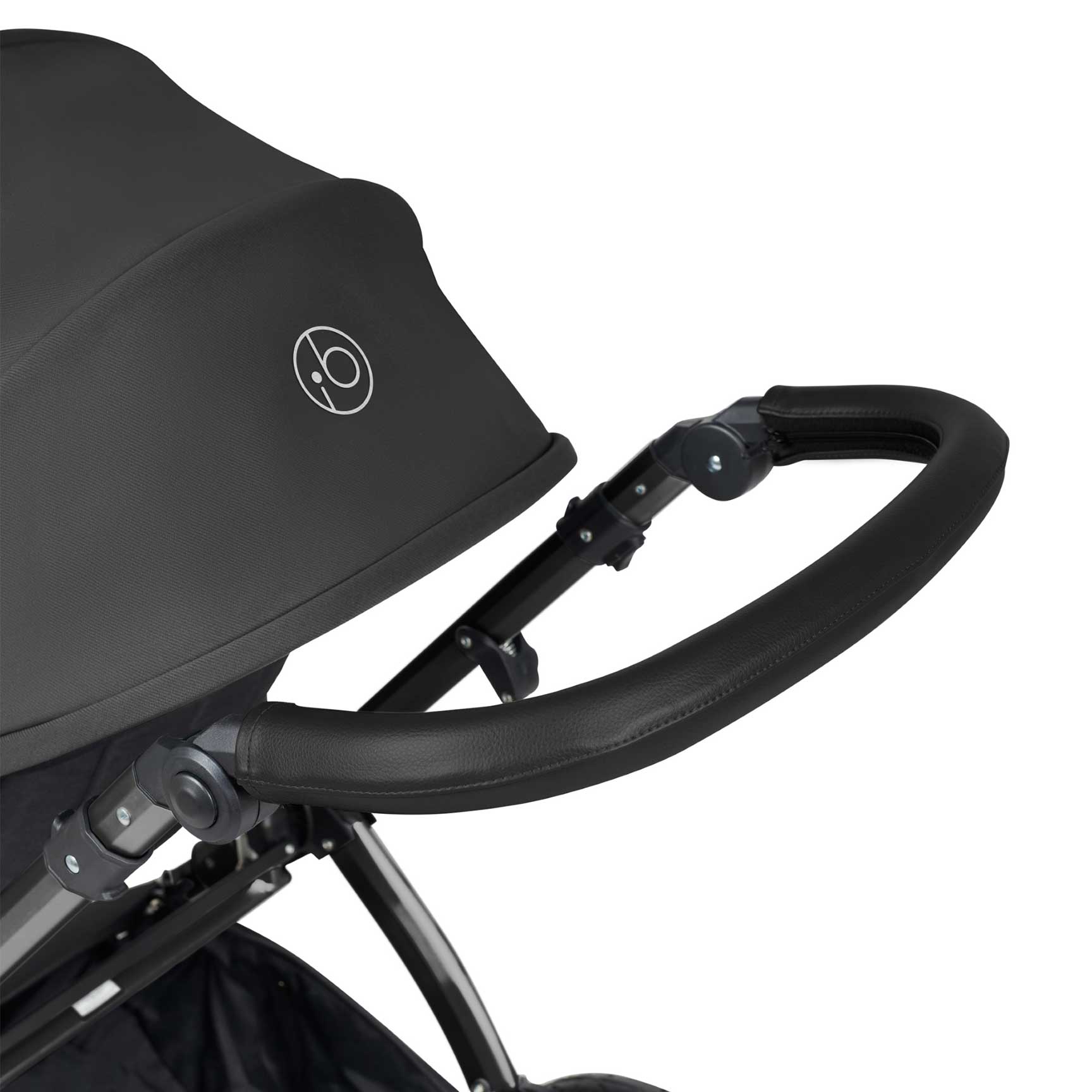 Ickle Bubba travel systems Ickle Bubba Stomp Luxe 2 in 1 Plus Pushchair & Carrycot - Black/Charcoal Grey/Black 10-003-001-206