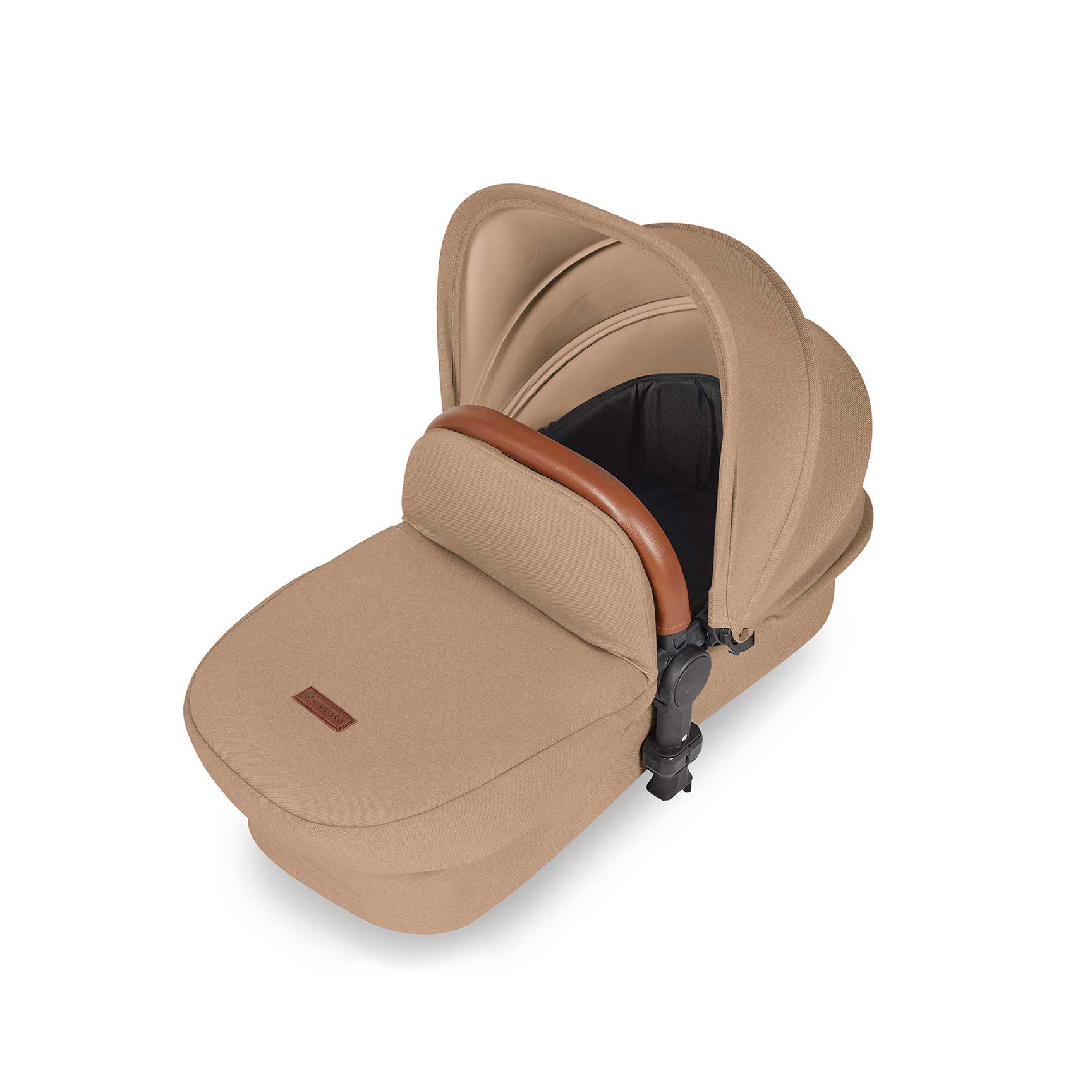 Ickle Bubba travel systems Ickle Bubba Stomp Luxe 2 in 1 Plus Pushchair & Carrycot - Black/Desert/Tan 10-003-001-209