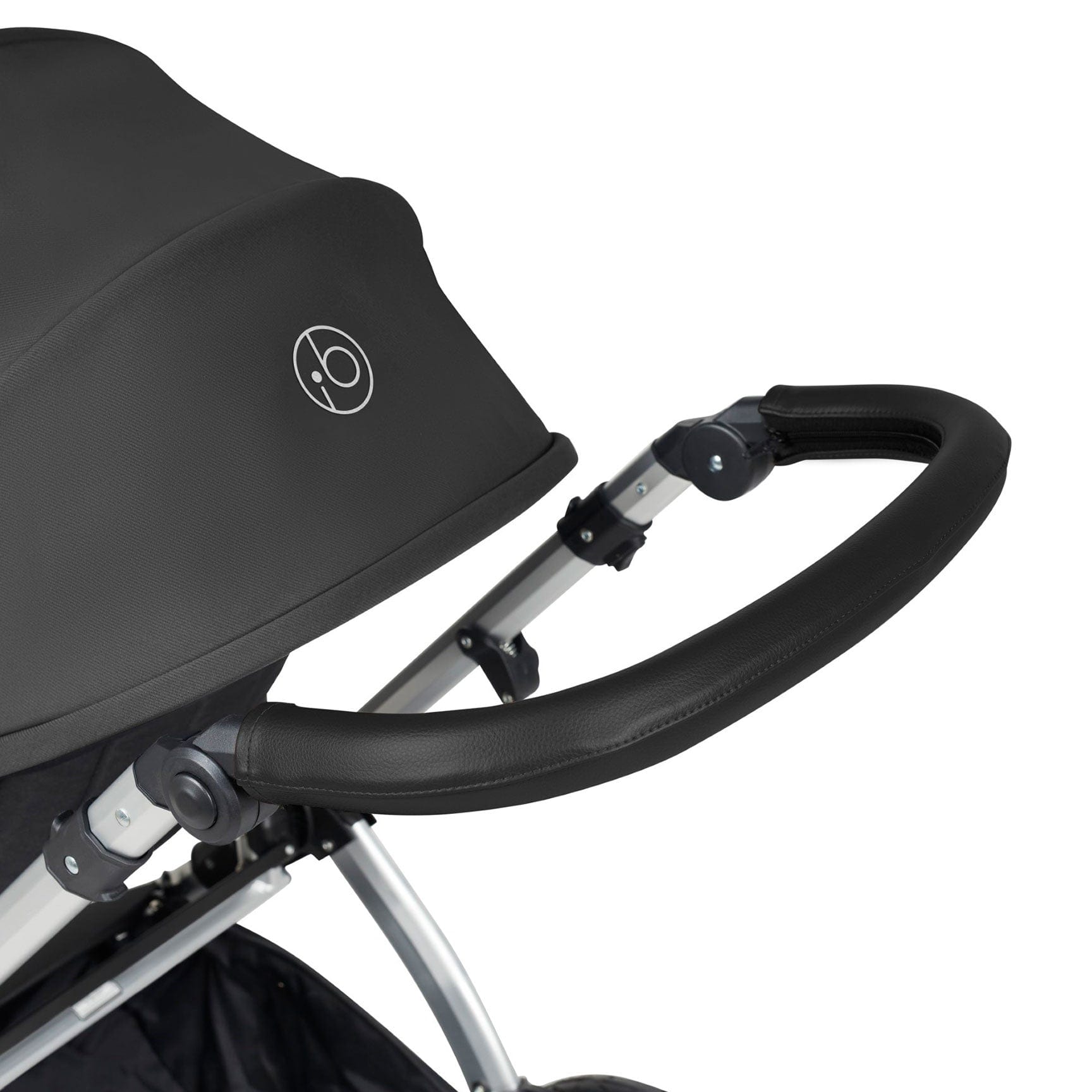 Ickle Bubba travel systems Ickle Bubba Stomp Luxe 2 in 1 Plus Pushchair & Carrycot - Silver/Charcoal Grey/Black 10-003-001-254