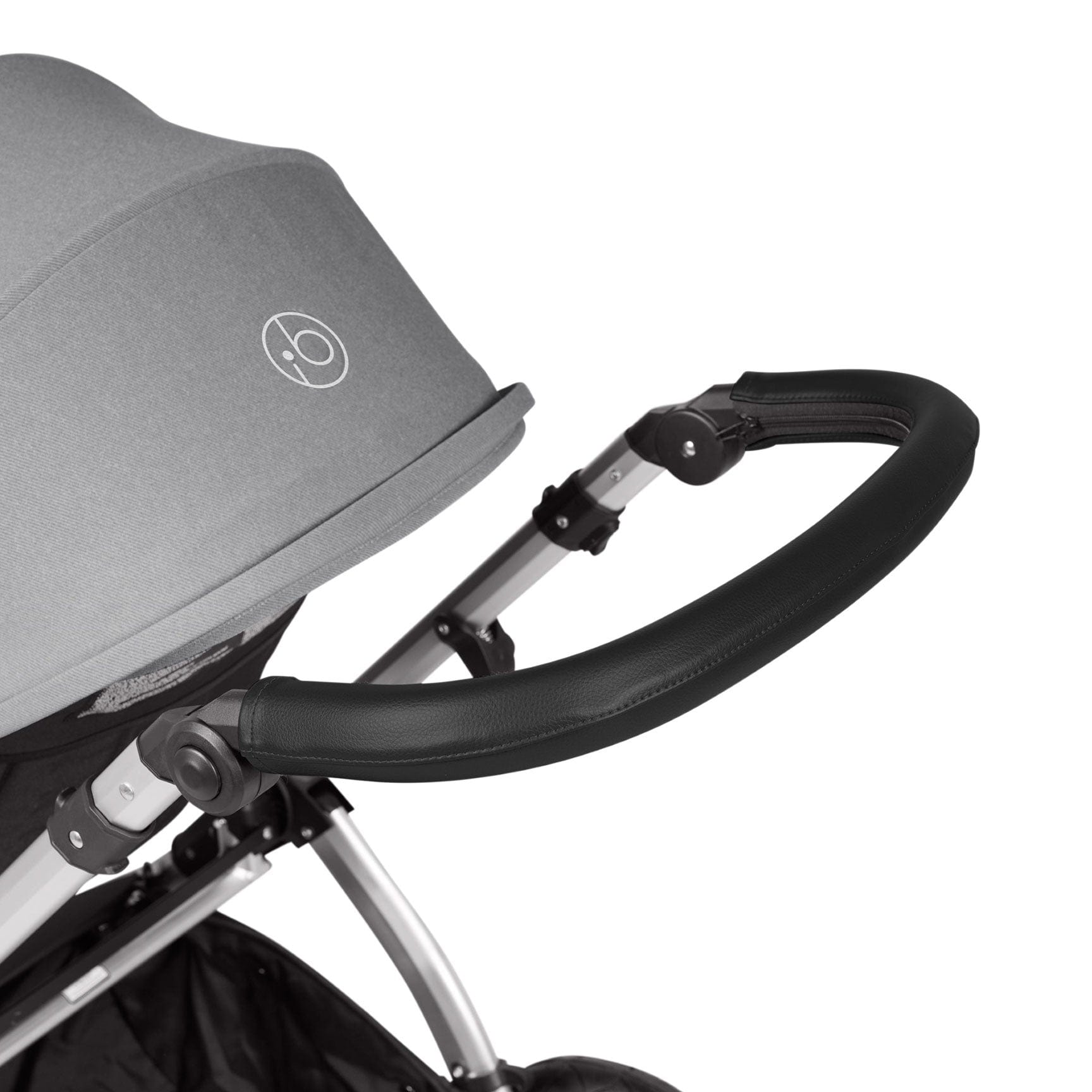 Ickle Bubba travel systems Ickle Bubba Stomp Luxe 2 in 1 Plus Pushchair & Carrycot - Silver/Pearl Grey/Black 10-003-001-259