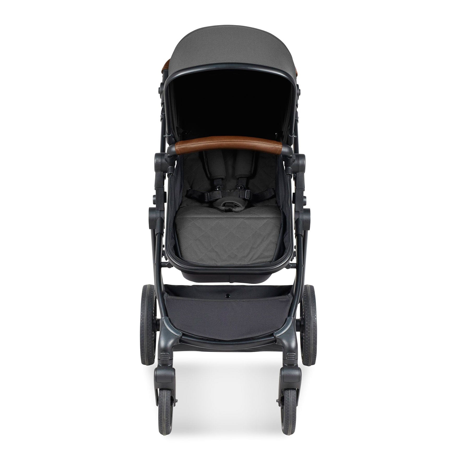 Ickle Bubba travel systems Ickle Bubba Cosmo 2 in 1 Plus Carrycot & Pushchair - Black/Graphite Grey 10-007-001-007