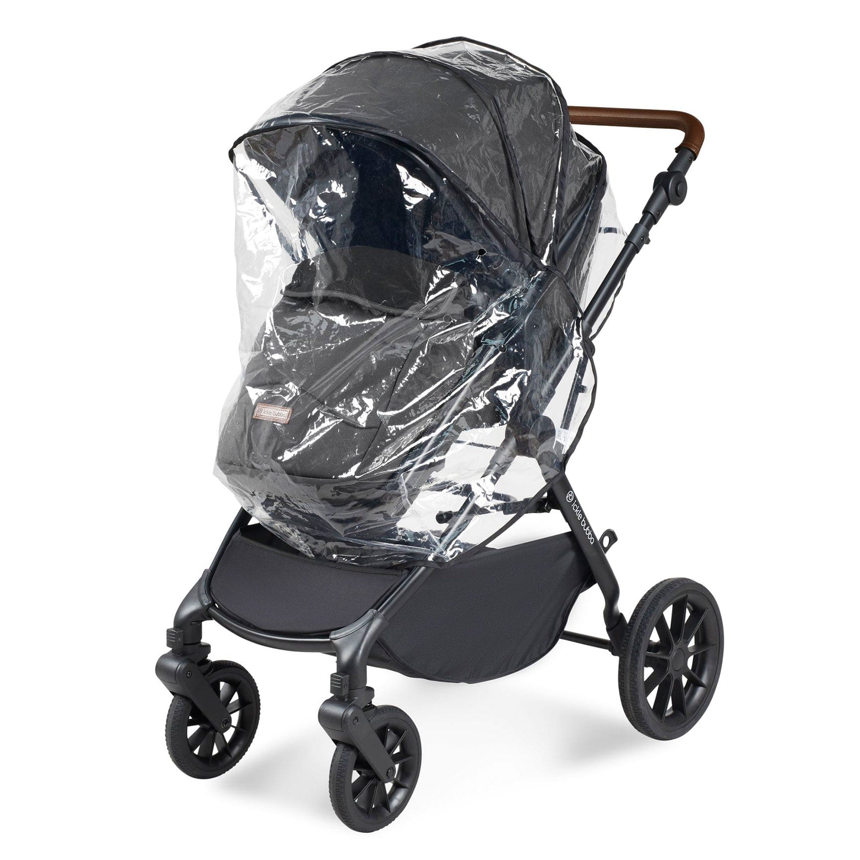 Ickle Bubba travel systems Ickle Bubba Cosmo 2 in 1 Plus Carrycot & Pushchair - Black/Graphite Grey 10-007-001-007