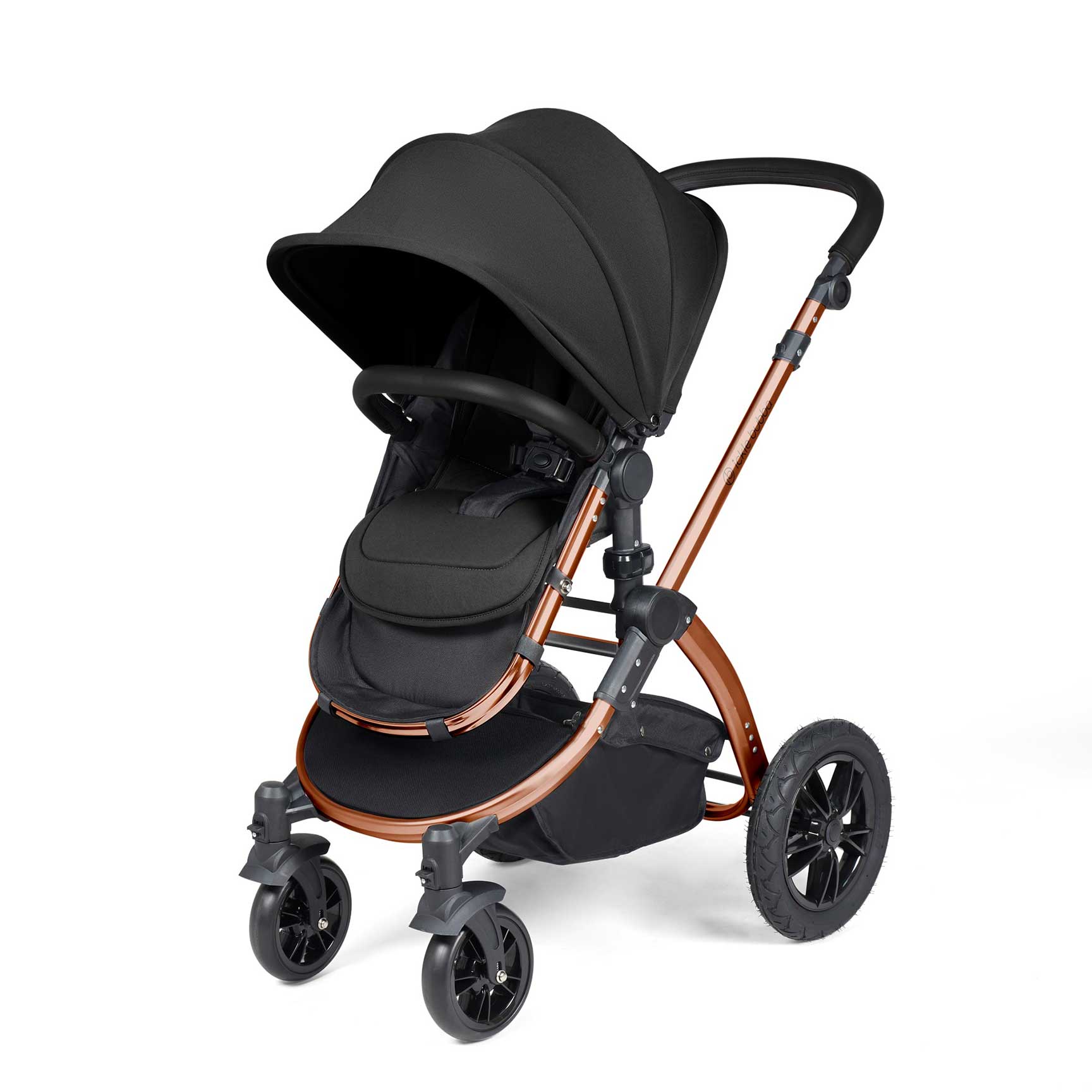 Ickle Bubba travel systems Ickle Bubba Stomp Luxe All-in-One Travel System with Isofix Base - Bronze/Midnight/Black 10-011-300-139