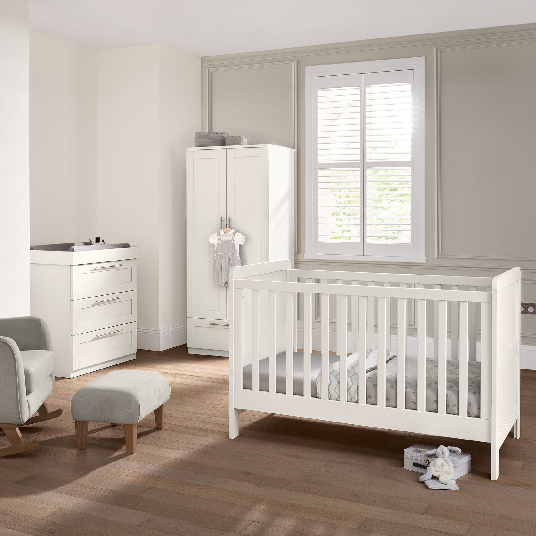 Mamas & Papas Mamas and Papas Hampden 3 Piece Room Set in White