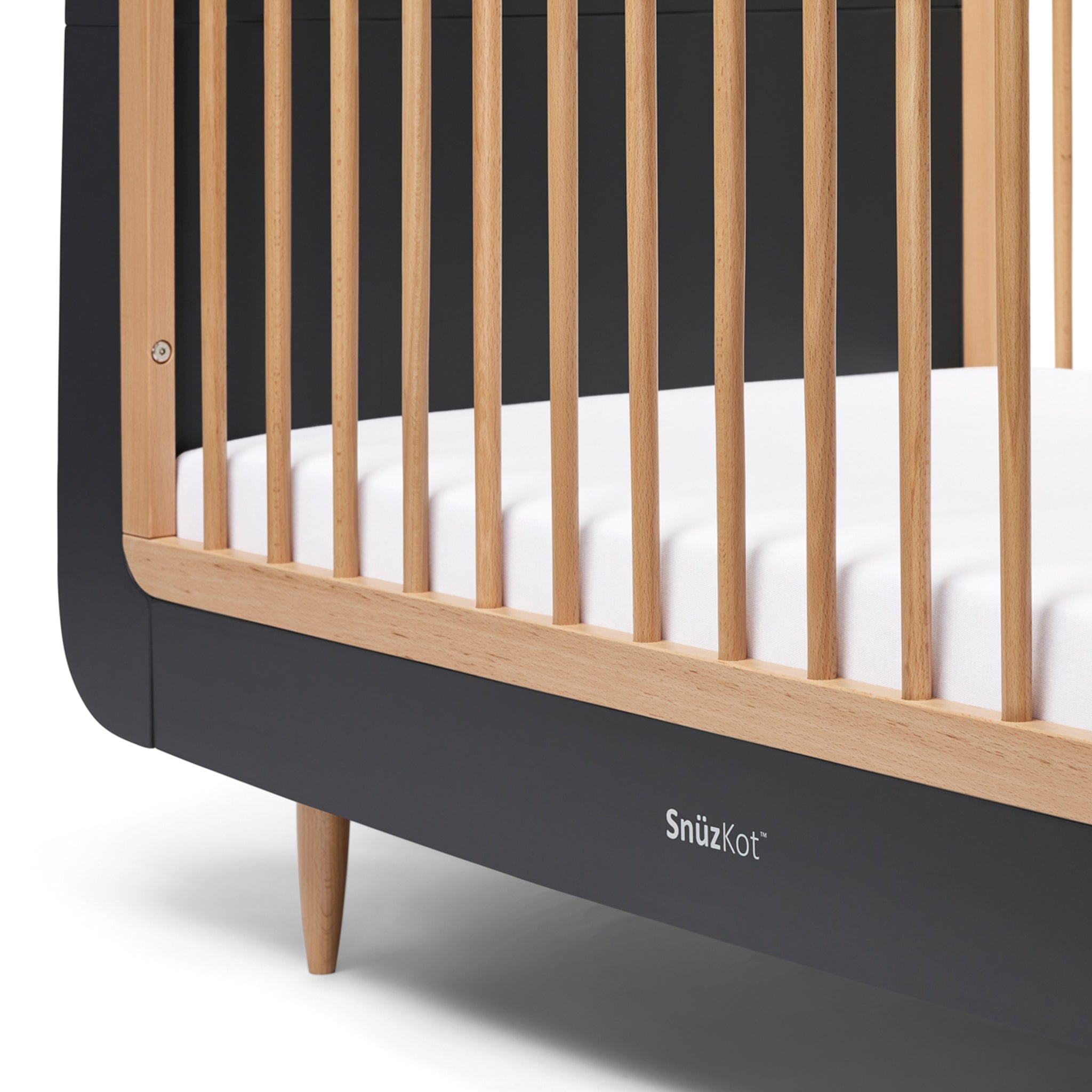 SnuzKot Skandi Cot Bed in Slate